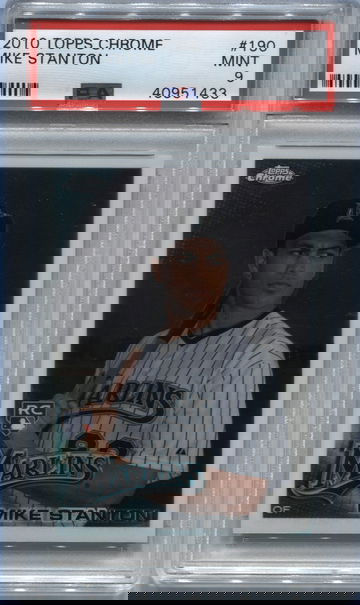2010 Topps Giancarlo Mike Stanton Rookie PSA 9