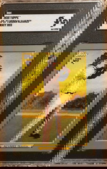Yordan Alvarez 2020 Topps #TR-37 Turkey Red - SGC 9 MINT
