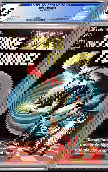 TIME TUNNEL #1 CGC 8.5 CLASSIC 1960’S ABC-TV SERIES PAINTED COVER GOLD KEY 1967