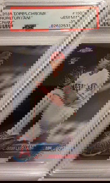 2018 Topps Chrome Shohei Ohtani Pitching Rookie #150 PSA 10 