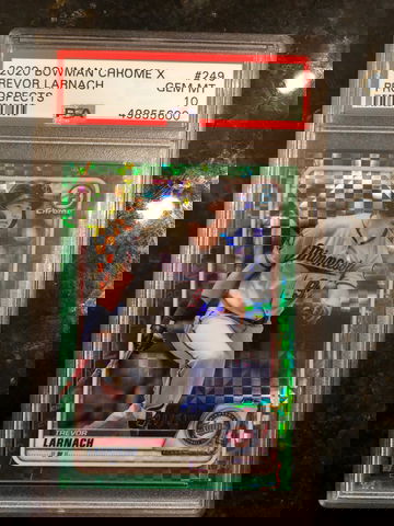 2020 Bowman Chrome X Trevor Larnach Prospects PSA 10  20/31