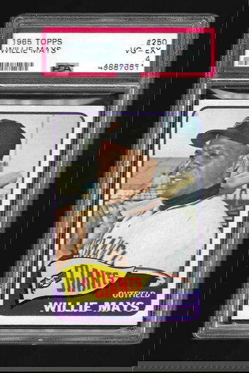 1965 TOPPS WILLIE MAYS PSA 4 (651)