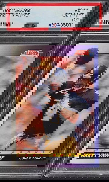 1991 Score Football Brett Favre ROOKIE RC #611 PSA 10 GEM MINT