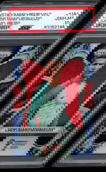 2018 Prizm World Cup Cristiano Ronaldo Camo /20 PSA 10