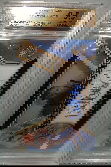 2007-08 SP ROOKIE THREADS GOLD ROOKIES #66 WILSON CHANDLER AUTO 25/50 BGS 9.5 GEM MINT