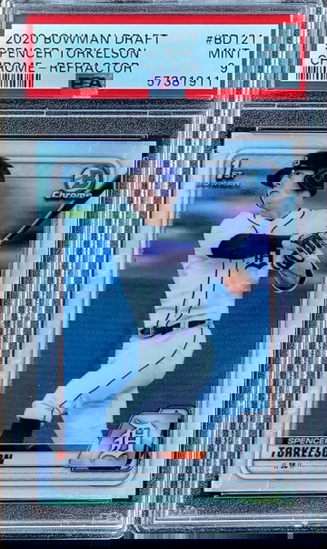 2020 SPENCER TORKELSON Topps Bowman 1st Chrome Draft REFRACTOR PSA 9 Rookie #BD121 