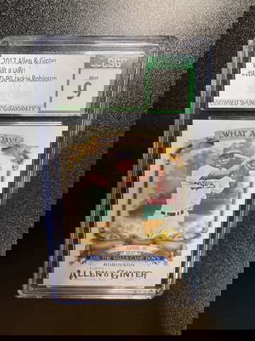 Jackie Robinson 2017 Allen & Ginter What A Day! Card #WAD-90 CSG 9