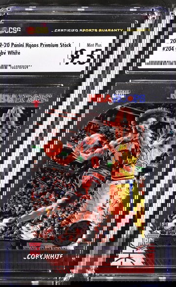 2019 Panini Hoops Premium Stock #204 Coby White CSG 9.5
