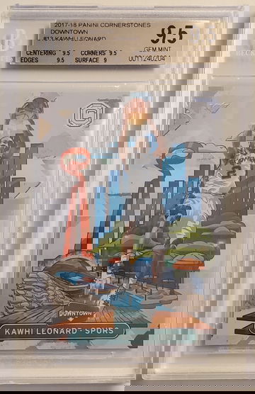 Kawhi Leonard 2017-18 Cornerstones Downtown BGS 9.5