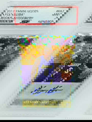 2017-18 Hoops Kyle Kuzma Rookie Autograph Auto PSA 9