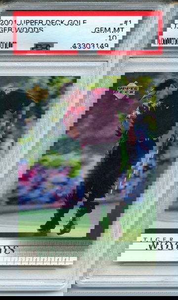 2001 Upper Deck Golf Tiger Woods #1 PSA Gem Mint 10