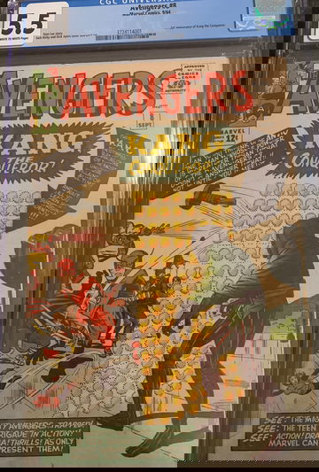 Avengers #8 cgc 5.5  1st appearance of Kang the Conquerer! Stan Lee, Jack Kirby  silver Age 