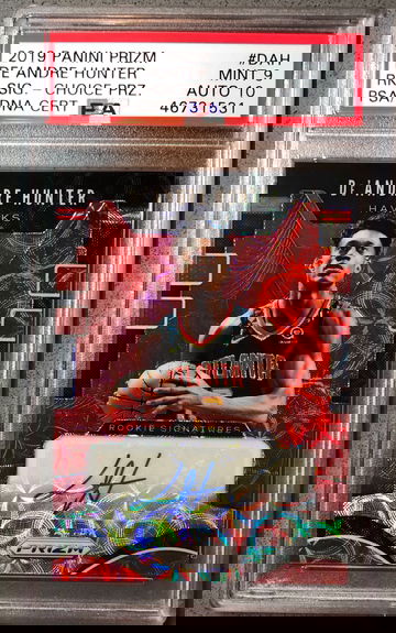 2019-20 Panini Prizm De’Andre Hunter Red Choice Auto PSA 9