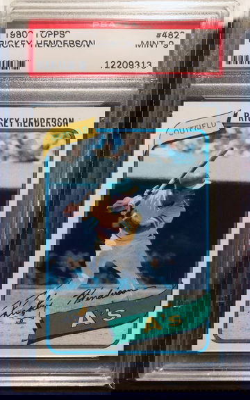 1980 Topps Rickey Henderson PSA 9