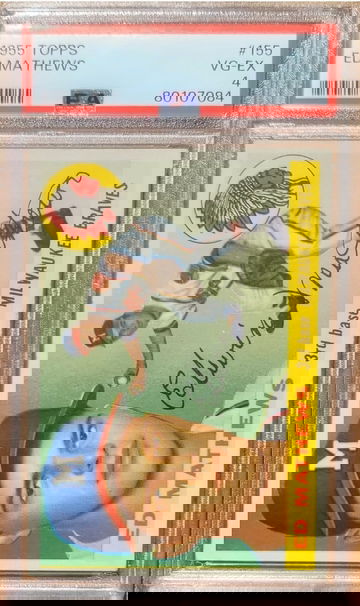 1955 Topps Eddie Mathews PSA 4 