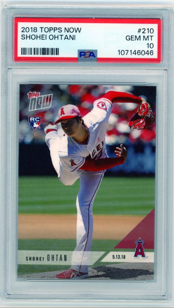2018 Topps Now #210 Shohei Ohtani PSA 10 GEM MINT!
