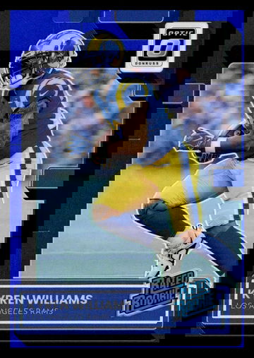 2022 Panini Donruss Optic Blue Kyren Williams #281 RC /179