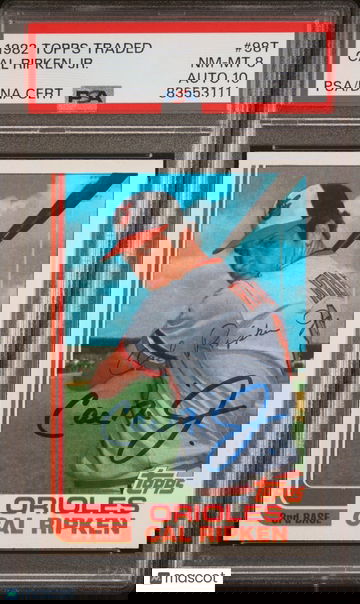 1982 Topps Traded Cal Ripken JR. #98T PSA 8