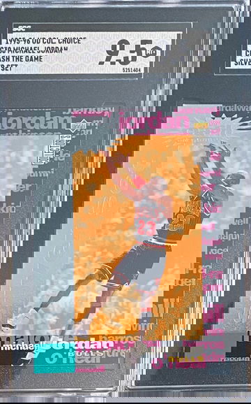 1995-96 UD Collector’s Choice Michael Jordan Crash the Game Silver Set C30 SGC 9.5