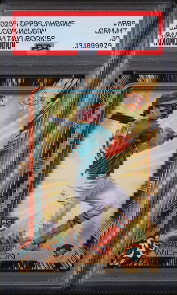 2025 Topps Chrome Radiating Rookie Jacob Wilson #RR6 PSA 10