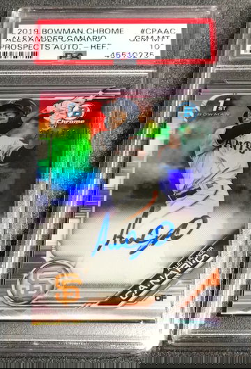 Alexander Canario 2019 Bowman Chrome Refractor Auto /499