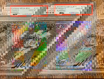  2x (Two) 2019 Wander Franco Bowman Chrome Mega Box #100 - PSA 10