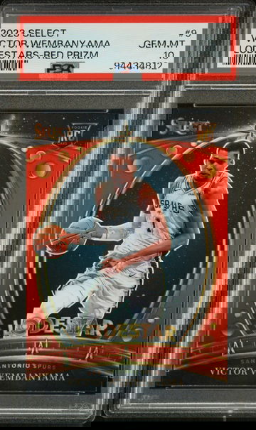 2023 Panini Select Lodestars Red Victor Wembanyama #9 PSA 10