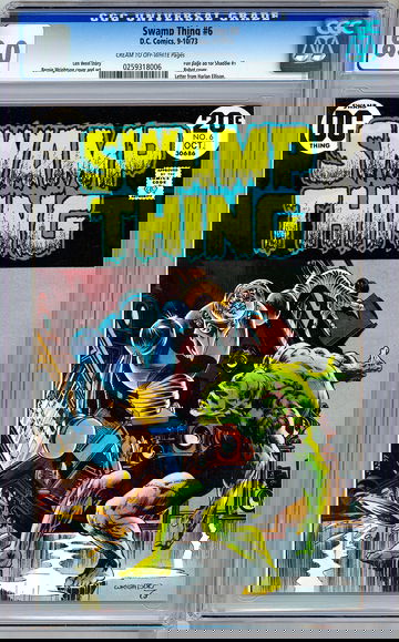 SWAMP THING #6 CGC 8.0 BERNIE WRIGHTSON CVR & ART LEN WEIN STORY ROBOT CVR 1973