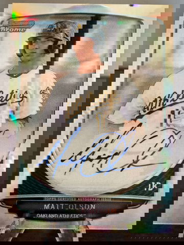 2013 Bowman Chrome Matt Olson auto /500