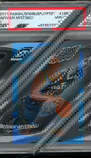 2017 Optic Holo Donovan Mitchell PSA 9 