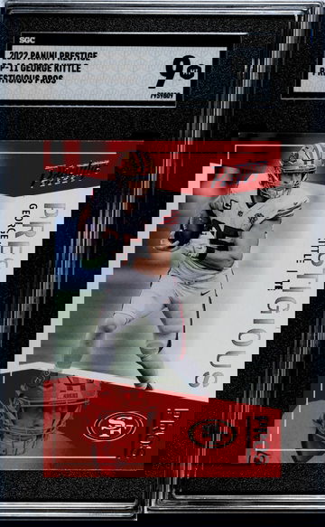 2022 Panini Prestige #PP-11 George Kittle Prestigious Pros SGC 9