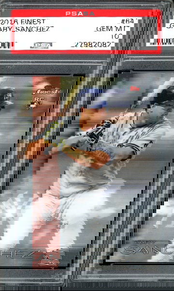 GARY SANCHEZ RC PSA 10 2016 TOPPS FINEST #64 GEM MINT YANKEES