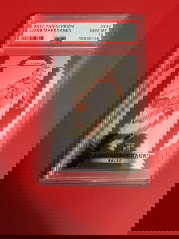 2017 panini Prizm lauri markkanen rookie psa 10 