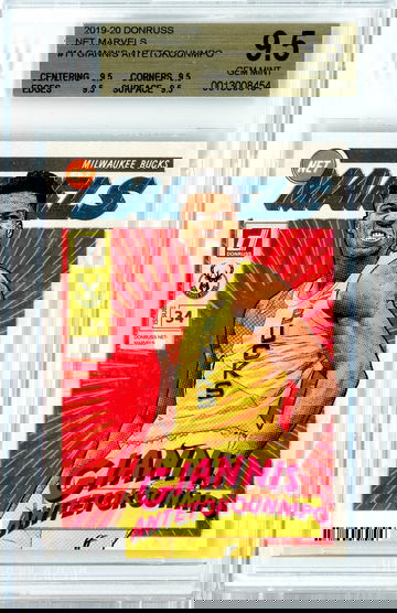 2019 Donruss Giannis Antetokounmpo Net Marvels BGS 9.5