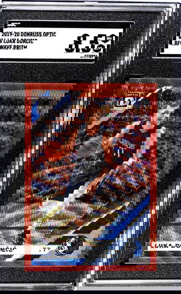 2019-20 Donruss Optic #16 Luka Doncic Red Wave Prizm SGC 8.5