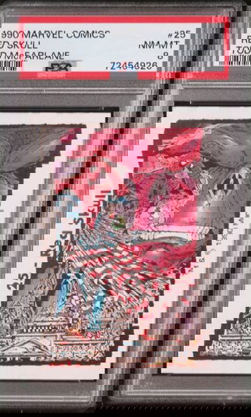 1990 COMIC IMAGES MARVEL TODD MCFARLANE RED SKULL #25 PSA 8 POP 1, 4 HIGHER