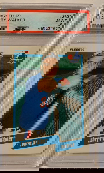 1990 Fleer Larry Walker PSA 9