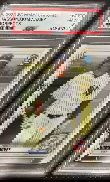 2020 bowman chrome bcp8 jasson dominguez psa 9