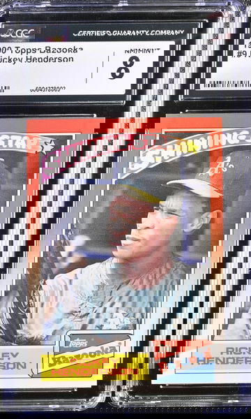 1990 TOPPS RICKEY HENDERSON #9 CGC 8