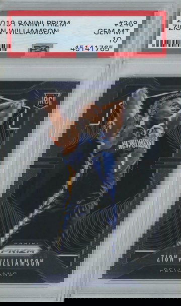 2019 Panini Prizm Zion Williamson PSA 10 Rookie