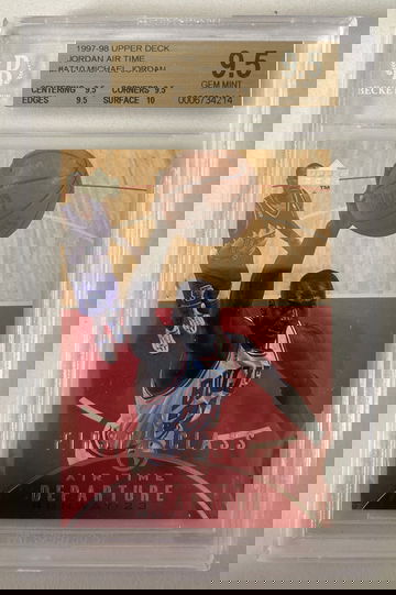 1997-98 Upper Deck Michael Jordan Air Time #AT10 BGS 9.5 Gem Mint