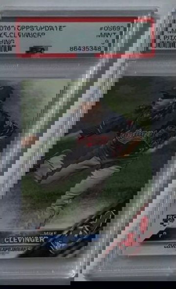 2016 Topps Update Mike Clevinger #US69 Pitching PSA 9