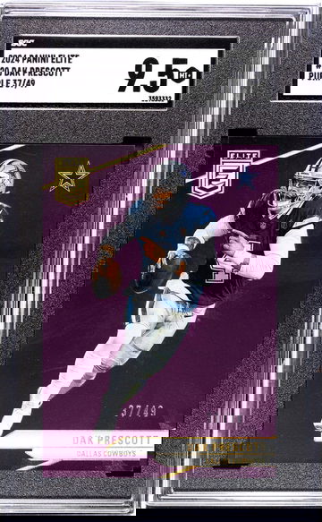 2024 Panini Elite #20 Dak Prescott Purple /49 SGC 9.5