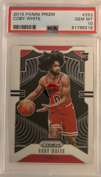 2019 Panini Prizm 253 Coby White GM MT 10