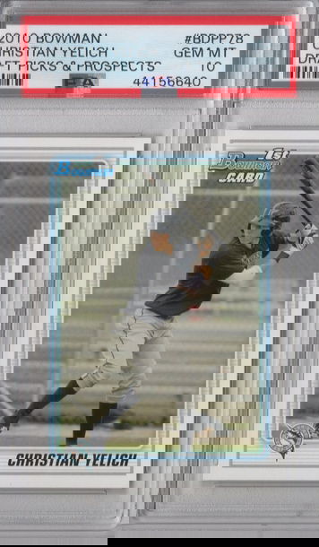 2010 Bowman Draft Picks & Pros Christian Yelich PSA 10