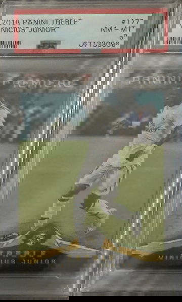 Vinicius Junior 2018 Panini Treble PSA 8