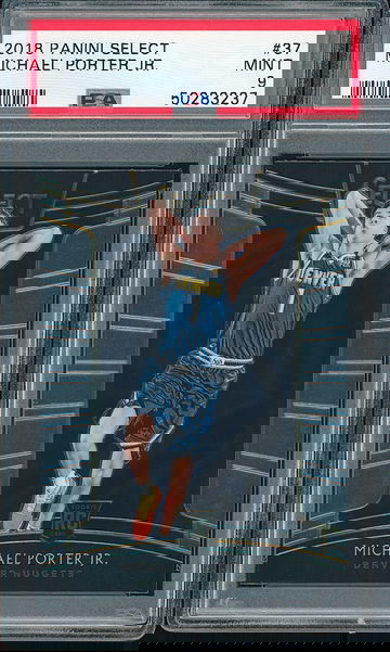 MICHAEL PORTER JR 2018 PANINI SELECT CONCOURSE LEVEL ROOKIE PSA 9