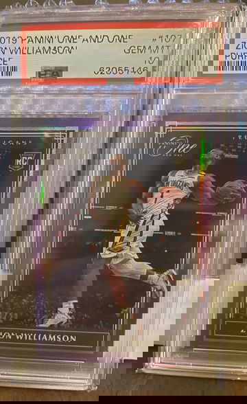 Zion Williamson 2019 Panini One and One PURPLE 2/20 PSA 10 Pop 1