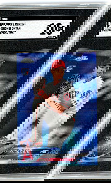 Shohei Ohtani 2018 Topps Chrome Prism Refractor Rookie RC SGC 10 Gem Angels #150