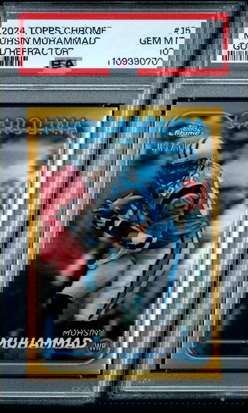 2024 Topps Chrome Gold Refractor Muhsin Muhammad #15 /50 PSA 10